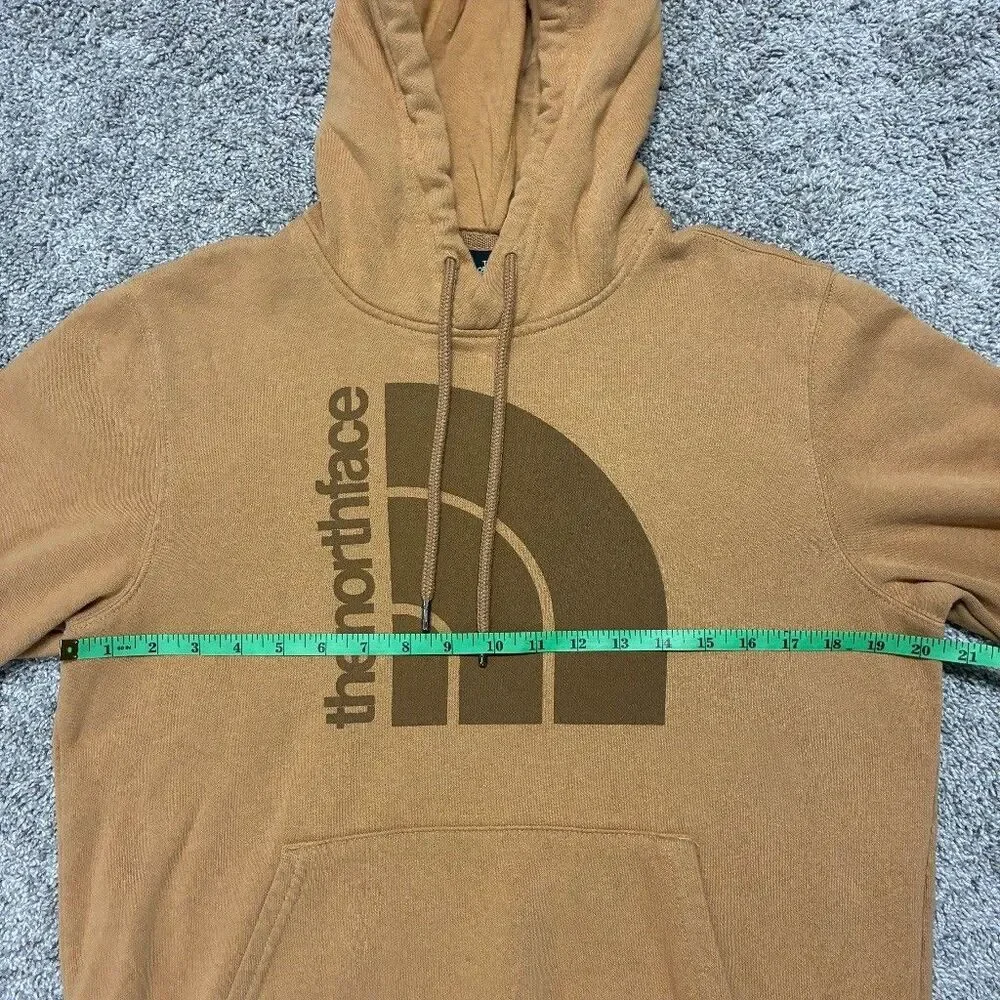 The North Face Men’s Small Pullover Hoodie Almond Butter Tan Half Dome Graphic